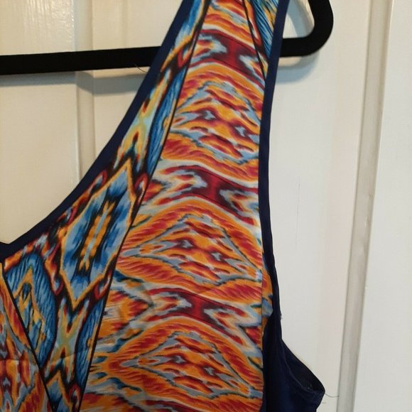 Lane Bryant Plus Size 26 Colorful Tank Top Lightweight FUN - Picture 11 of 11